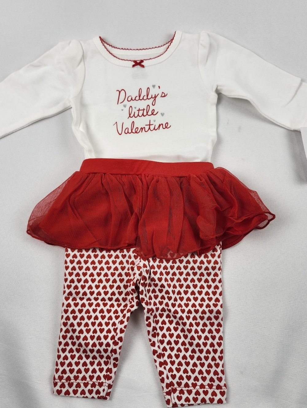 Daddy's Little Valentine Baby Infant Two Piece Set 3M 3 Month Carters NWT